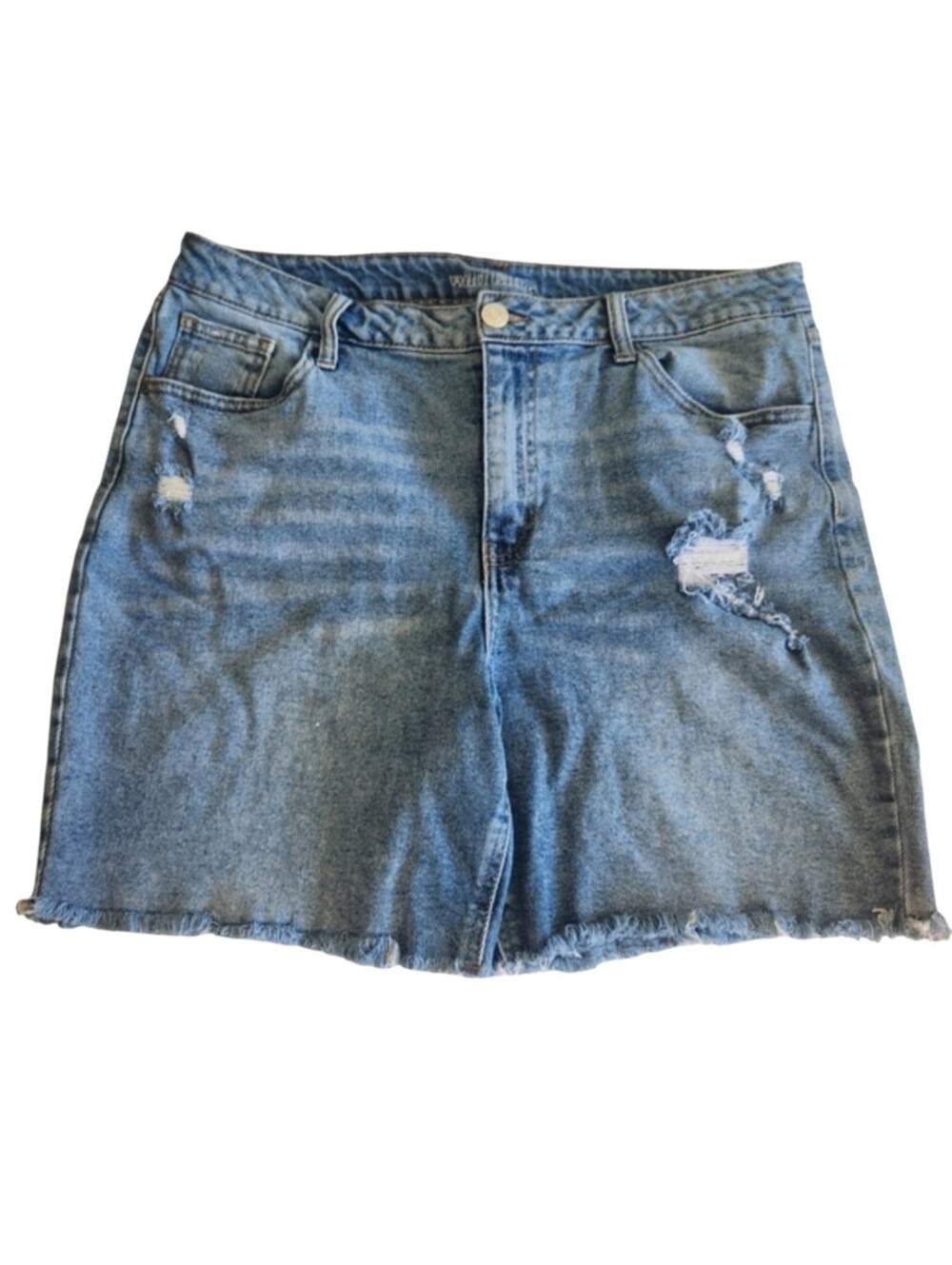 Bermuda Shorts High Rise Distressed 6.5" Inseam by Wild Fable Size 16